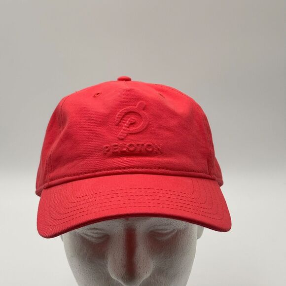 Peloton Other - Peloton Baseball Cap Red Tonal Logo 100% Cotton Adjustable Strap